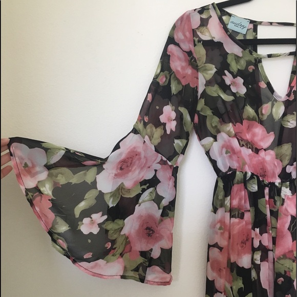 Audrey Floral Long Sleeve Dress - Picture 3 of 5